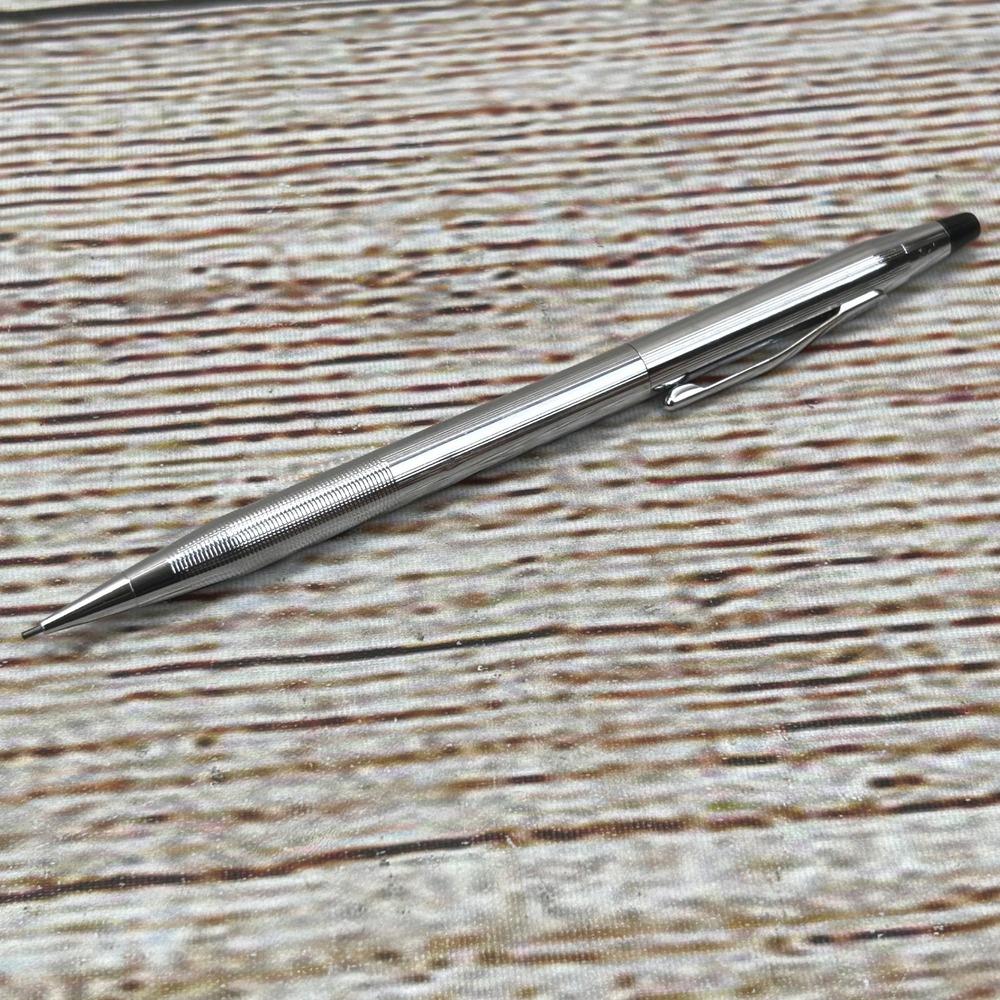 Cross Century Lustrous‎ Chrome Mechanical Pencil Made in USA Vintage Inscribed